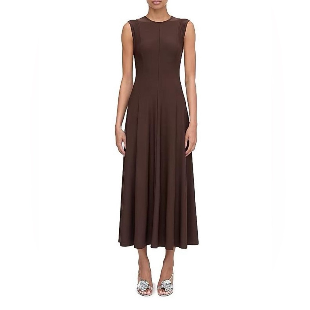 Hill House Chocolate Brown Midi Dress